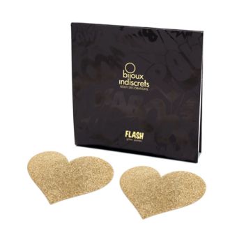 Bijoux - Indiscrets Cache-metons Flash Coeur Dor?