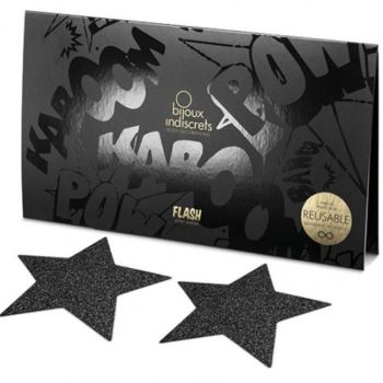 Bijoux - Indiscrets Capuchons de Tamelon Noir Star Flash