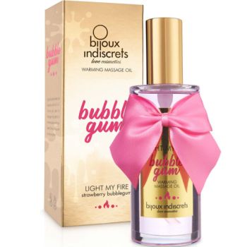 Bijoux - Indiscrets Huile de Massage Light My Fire Effet Chaleur Saveur Gomme
