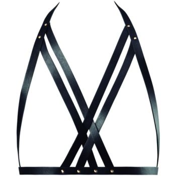 image Bijoux Indiscrets Maze - Soutien-gorge Licol Harnais Noir