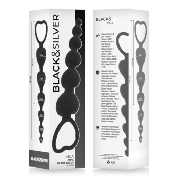 Chaîne de Coeurs Anal Mila 18 Cm
