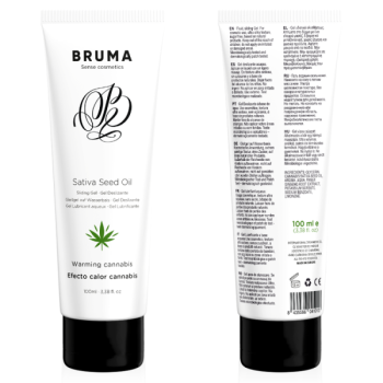 image Huile de Graines de Sativa Gel Glissant Réchauffant Saveur de Cannabis 100 Ml