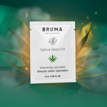 Huile de Graines de Sativa Gel Glissant Réchauffant Saveur de Cannabis 6 Ml