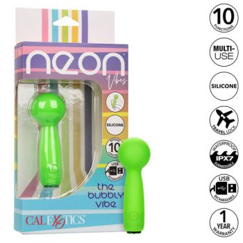 Neon Vibes le Bubbly Vibe Mini Masseur 10 Vibrations Vert