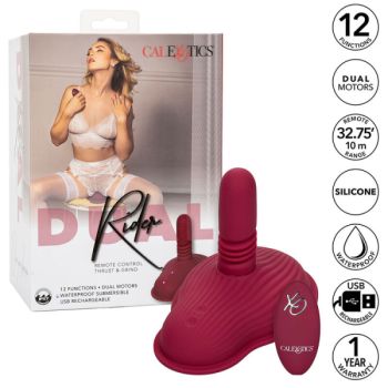 Rider Massager Double Moteur Télécommande Rouge