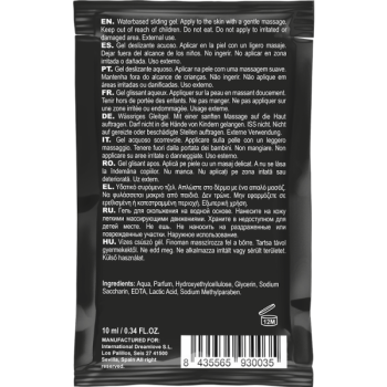 Lubrifiant Kissable Base Deau de Fraise Poche 10 Ml