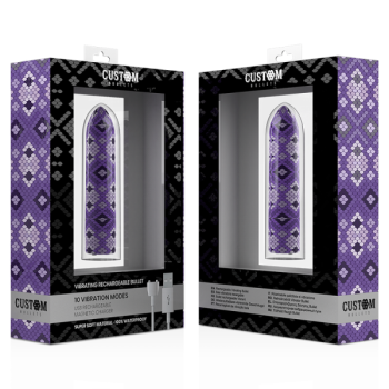 Rechargeable Snake Purple Magnetic Bullet 10v