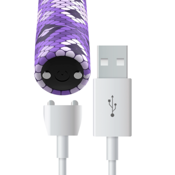 Rechargeable Snake Purple Magnetic Bullet 10v