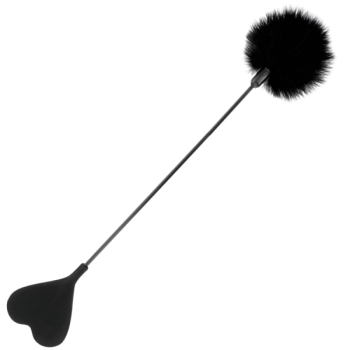 Darkness - Fouet Plume Damour Noir 40 Cm