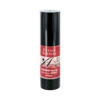 Huile de Massage Effet Chauffant aux Phéromones Sucettes 30 Ml