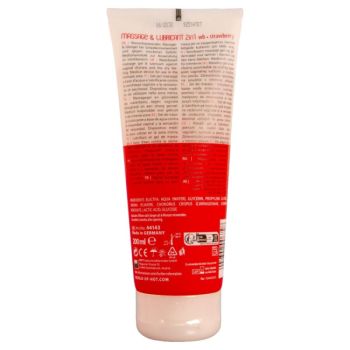 Gel de Massage et de Glisse 2 en 1 à la Fraise 200 Ml