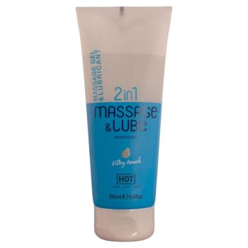 image Gel de Massage et de Glisse 2 en 1, Texture Soyeuse, 200 Ml