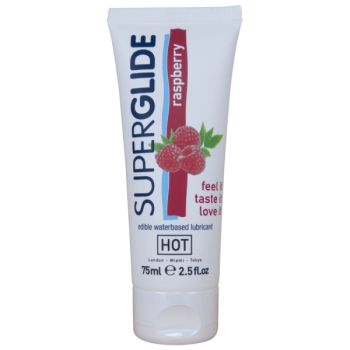 image Superglide Lubrifiant Comestible à Base D'eau Framboise 75 Ml