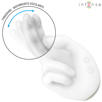 Intense - Jimmy Stimulateur Multifonction en Forme de Main avec Vibration et Chaleur