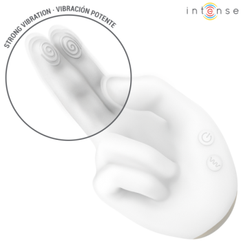 Intense - Jimmy Stimulateur Multifonction en Forme de Main avec Vibration et Chaleur