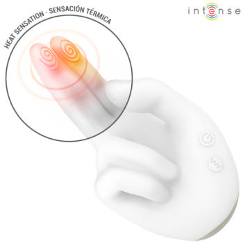 Intense - Jimmy Stimulateur Multifonction en Forme de Main avec Vibration et Chaleur