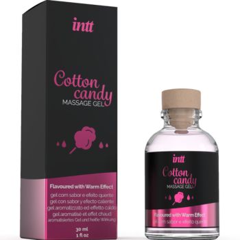 Gel de Massage Saveur Cotton Babe à Papa et Effet Chauffant