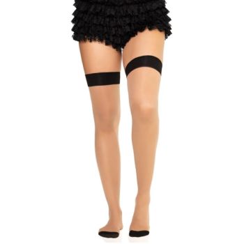 Leg Avenue - 1963 Bas en Spandex à Couture Arrière Noirs - Taille Unique