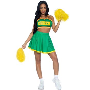 Leg Avenue - Costume Pom-pom Girls Vert S/m