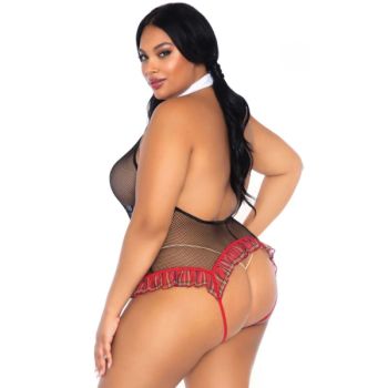 Leg Avenue - Écolière Crothless Fitness Teddy Grande Taille