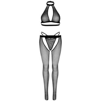 Leg Avenue - Haut Résille, G-string et Collants