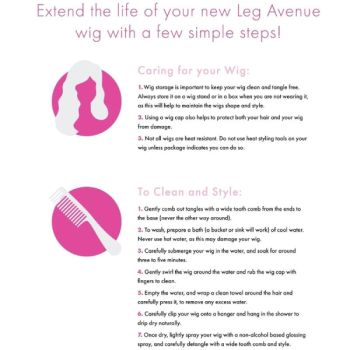 Leg Avenue - Perruque Bob Phosphorescente Blanche
