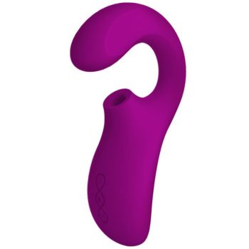 Enigma Double Aspiration Stimulation Masseur  Rose Profonde