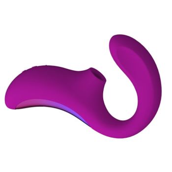 Enigma Double Aspiration Stimulation Masseur  Rose Profonde