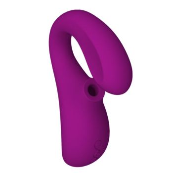 Enigma Double Aspiration Stimulation Masseur  Rose Profonde
