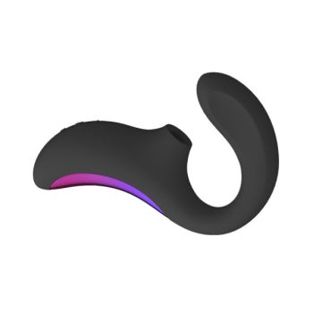 Masseur de Stimulation Double Aspiration Enigma Noir