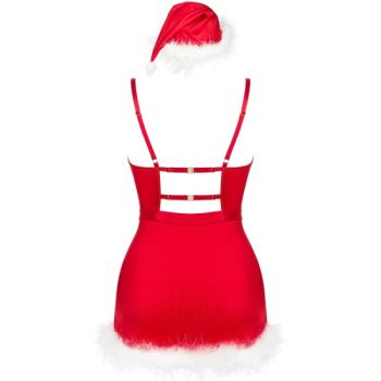 Livco Corsetti Fashion - Agethe Lc 90607 Chemise + String + Bonnet de Noël L/xl