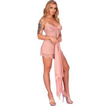 Livco Corsetti Fashion - Babydoll Hyeona 1710 + Thong Rose l