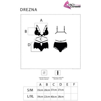 Livco Corsetti Fashion - Drezna Lc 90733 Soutien-gorge + Culotte Noir L/xl