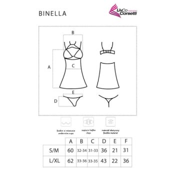 Livco Corsetti Fashion - Ensemble Binella Babydoll + Thong Noir