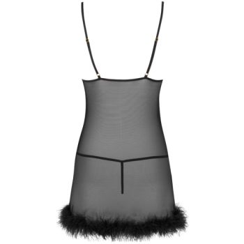 Livco Corsetti Fashion - Ensemble Zerunam Babydoll + String Noir
