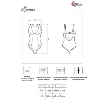 Livco Corsetti Fashion - Kreame Lc 90546 Corps Noir L/xl