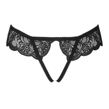 Livco Corsetti Fashion - Love Story Lc 90679 Culotte Crotchless Noir L/xl