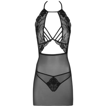 Livco Corsetti Fashion - Malviami Lc 90625 Chemise + Culotte Noir L/xl