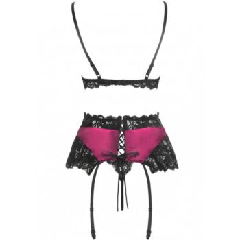 Livco Corsetti Fashion - Nahir Lc 20214 Soutien-gorge + Culotte + Porte-jarretelles L/xl