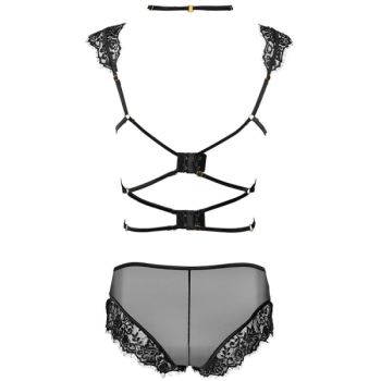 Livco Corsetti Fashion - Palmenom Lc 90614 Soutien-gorge + Culotte Noir L/xl
