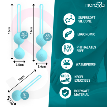 Ensemble Osian Silicone Turquoise Premium