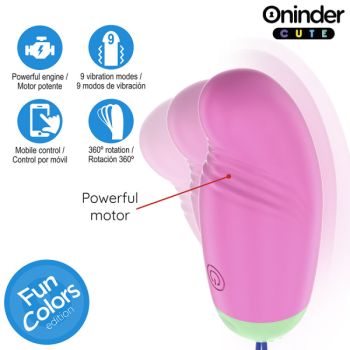 Œuf en Silicone Vibrant et Rotatif à 360° - Application Mondiale Gratuite
