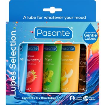 Pack Lubrifiants Saveurs Assorties 5 Unités X 15 Ml