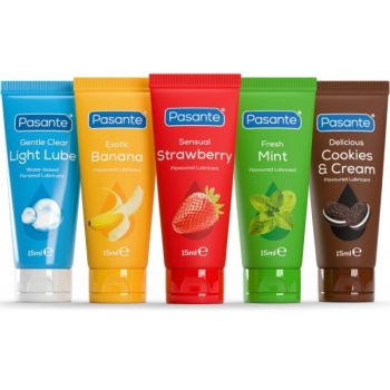 Pack Lubrifiants Saveurs Assorties 5 Unités X 15 Ml