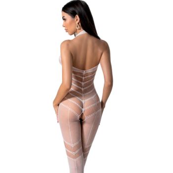 Passion - Bodystocking Blanc Bs100 Taille Unique
