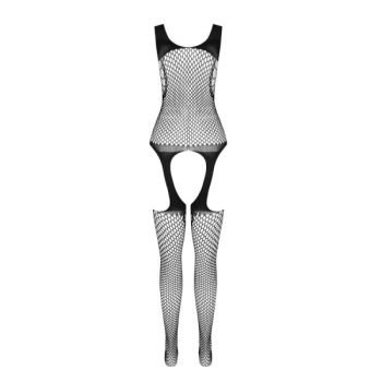 Passion - Bs 104 Bodystocking Noir Taille Unique