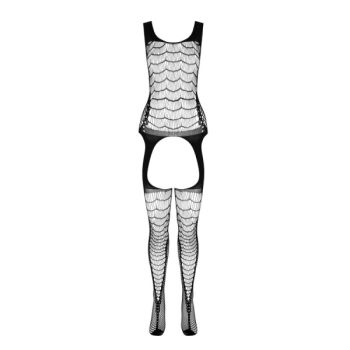 Passion - Bs 104 Bodystocking Rouge Taille Unique