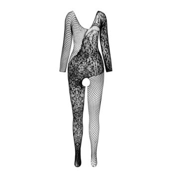 Passion - Bs 107 Bodystocking Blanc Taille Unique