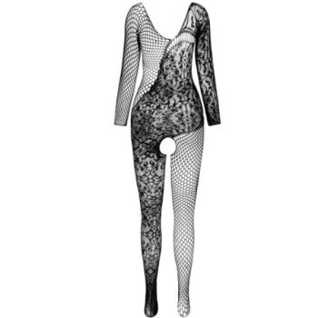 Passion - Bs 107 Bodystocking Noir Taille Unique