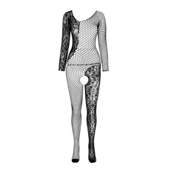 Passion - Bs 107 Bodystocking Noir Taille Unique